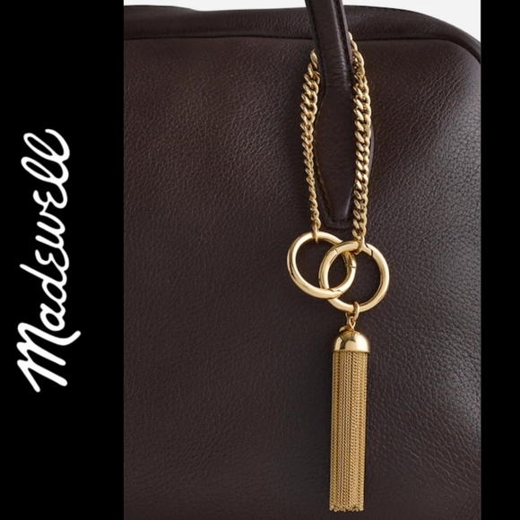 New! Madewell Chain Tassel Bag Charm - Picture 1 of 9
